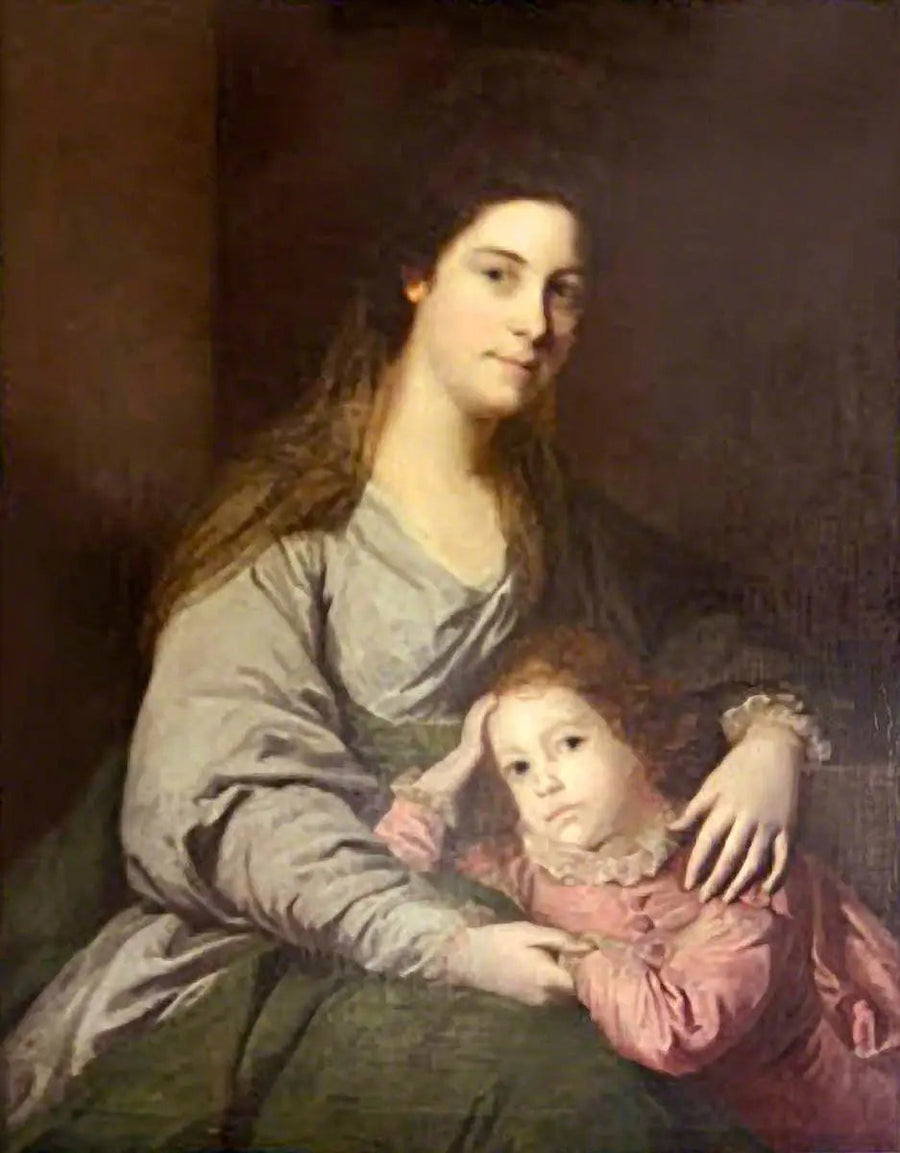 Pani Lepell Phipps (1723–1780) i jej syn, Charles (?) (1753–1786) - Joshua Reynolds