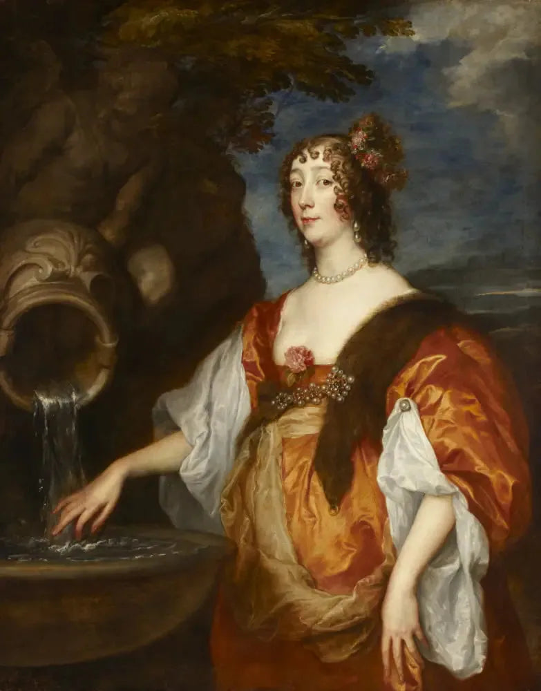 Pani Lucy Percy, hrabina z Carlisle (około 1600 - 1660) - Antoine van Dyck