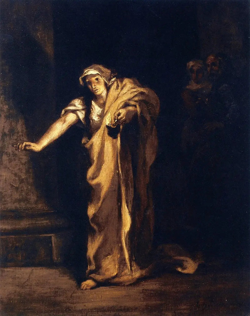 Lady Macbeth idąca we śnie - Eugène Delacroix