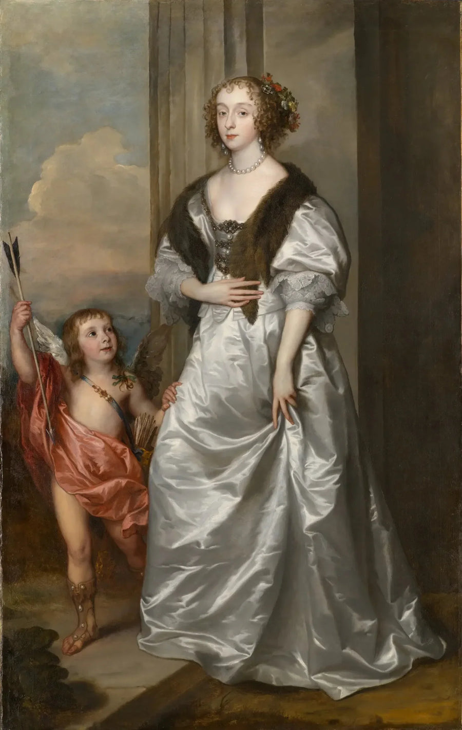 Pani Mary Villiers, przyszła księżna Richmond i Lennox, z Charlesem Hamiltonem, lordem Arran - Antoine van Dyck