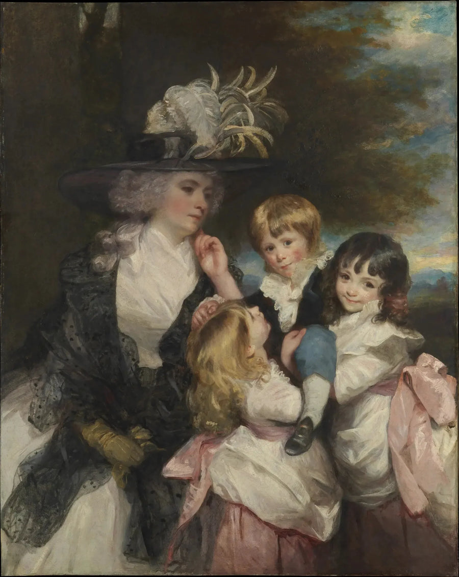 Pani Smith (Charlotte Delaval) i jej dzieci (George Henry, Louisa i Charlotte) - Joshua Reynolds