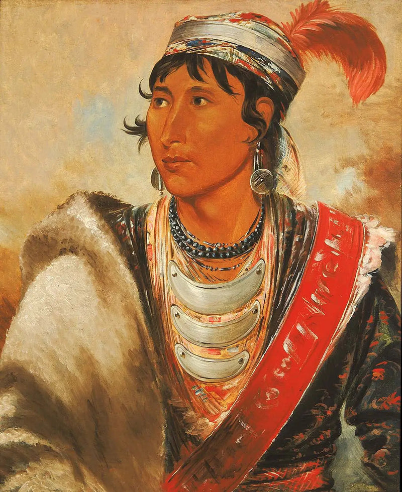 Láh-shee, liżący, zwany „Creek Billy” - George Catlin