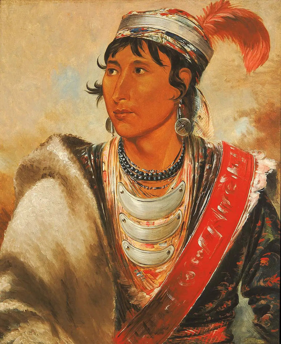 Láh-shee, liżący, zwany „Creek Billy” - George Catlin