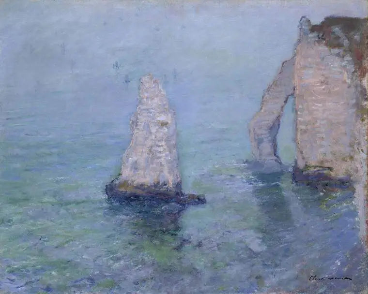 Igła skalna i brama Aval, Étretat - Claude Monet