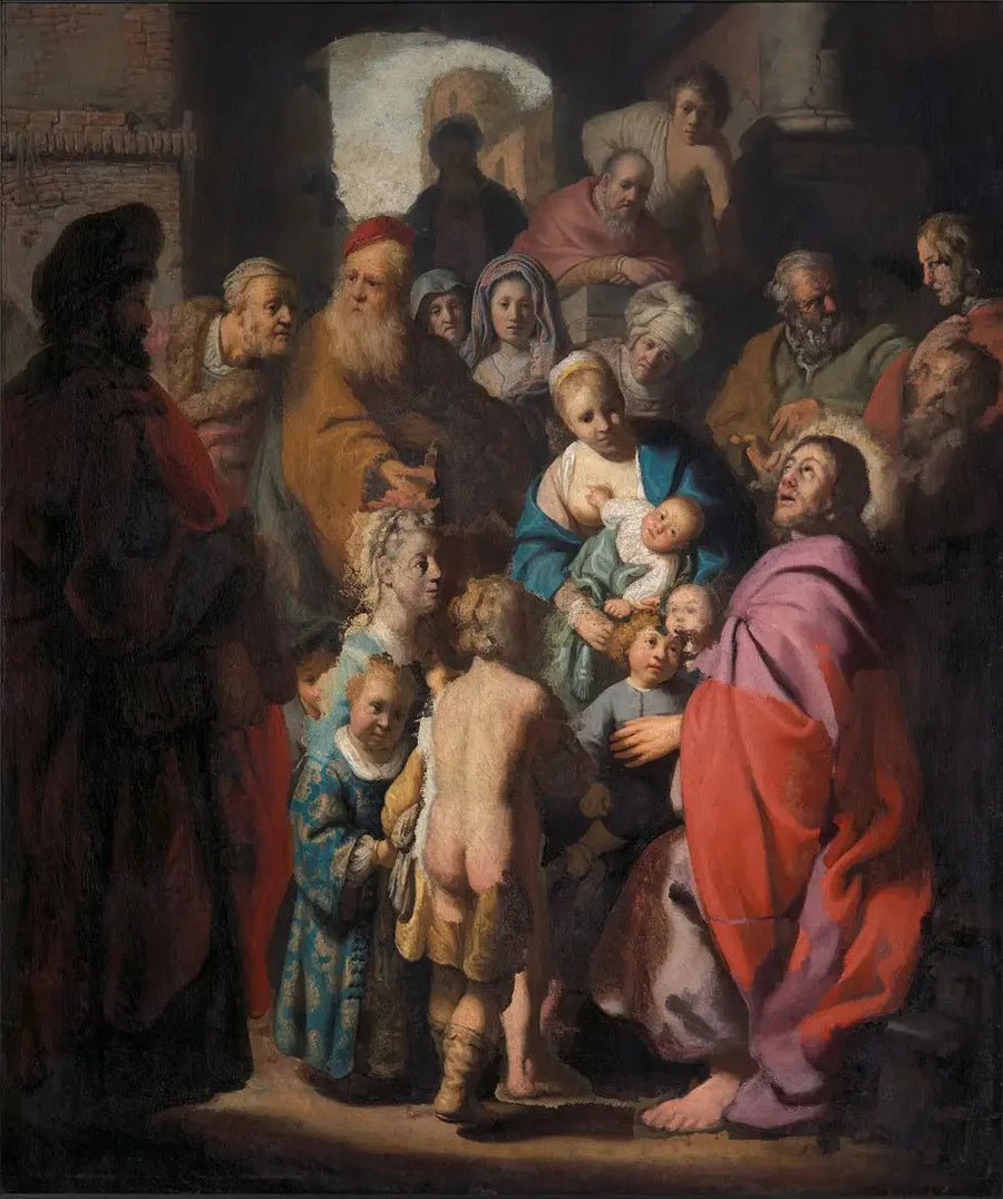 Pozwólcie przyjść do mnie małym dzieciom - Rembrandt