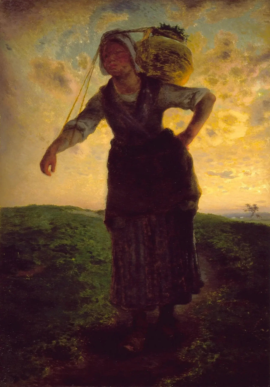 Normandzka mleczarka w Gréville - Jean-François Millet
