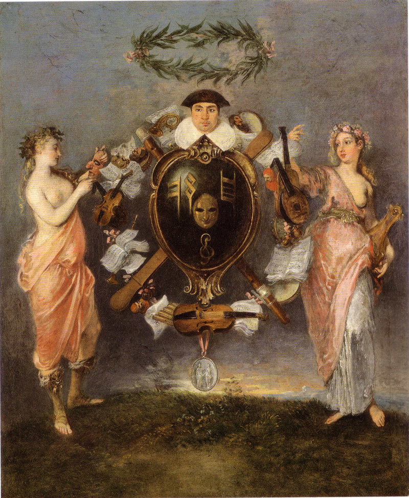 Sojusz muzyki i komedii - Antoine Watteau