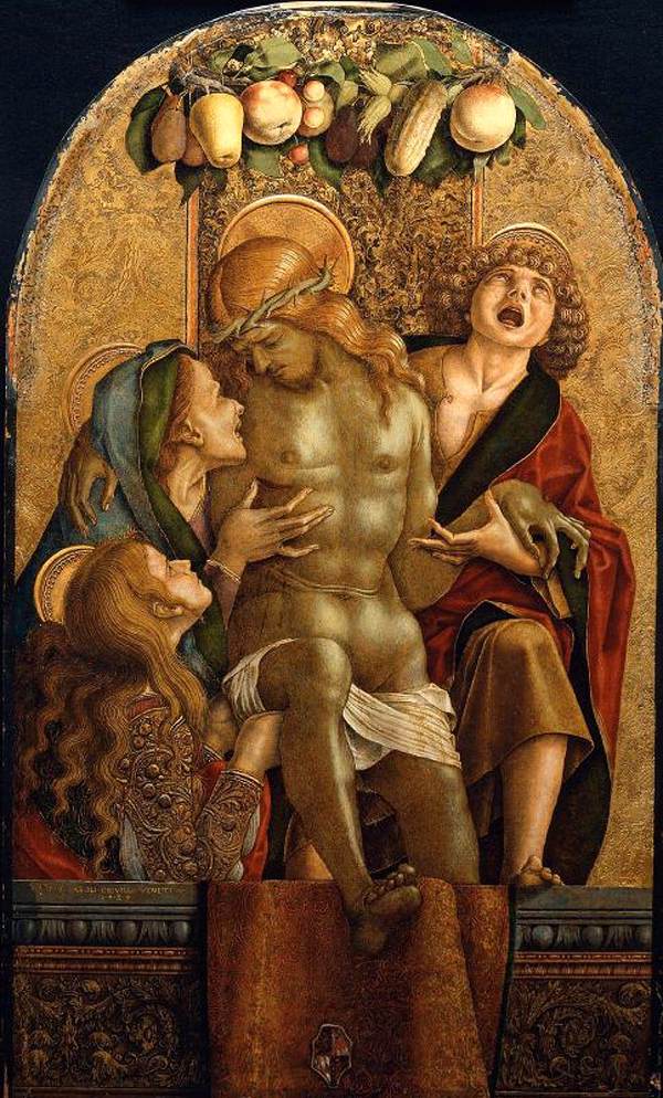 Lamentacja nad martwym Chrystusem - Carlo Crivelli