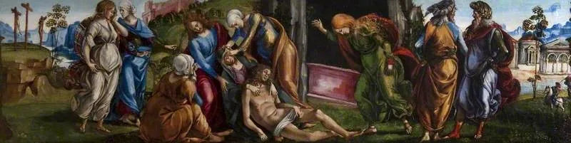Lamentation sur le Christ mort - Luca Signorelli image 1 copie peinte à la main à l’huile