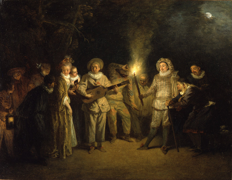 Miłość w Teatrze Włoskim - Antoine Watteau