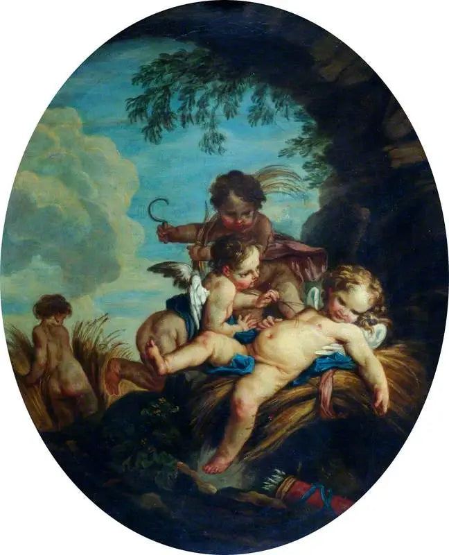 Miłość żniwiarka (Kupidyn żniwiarz) - François Boucher