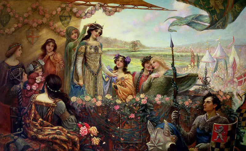 Lancelot i Guinevere - Herbert Draper