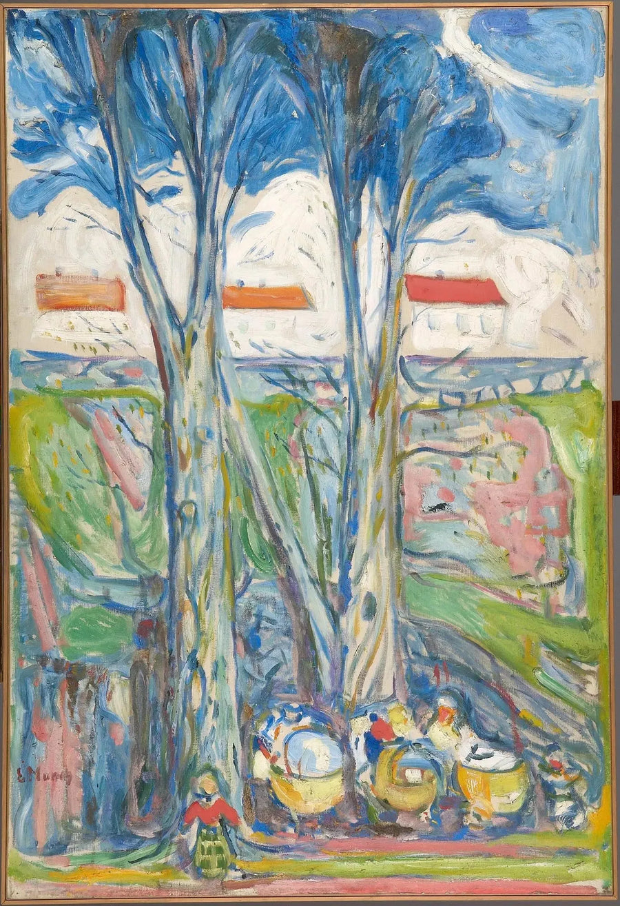 Landeaux pod wielkimi drzewami - Edvard Munch