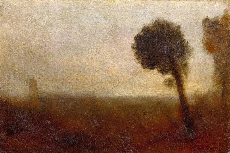 Krajobraz z drzewem po prawej - J. M. W. Turner