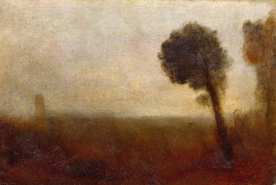 Krajobraz z drzewem po prawej - J. M. W. Turner