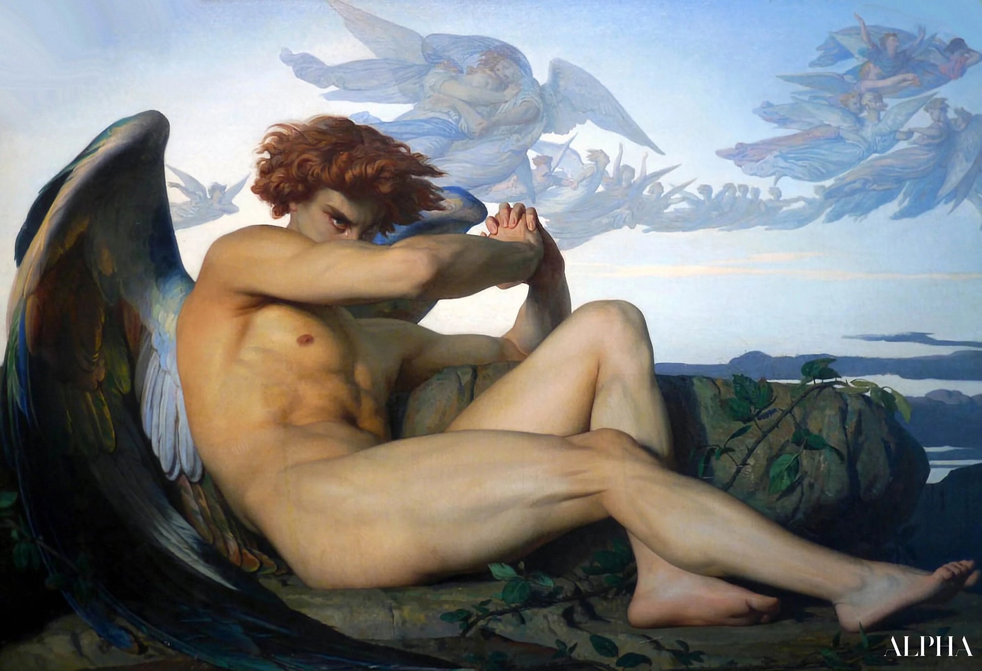 Reproduction du tableau « L'ange déchu - Alexandre Cabanel » par Alpha Reproduction en peinture à l’huile