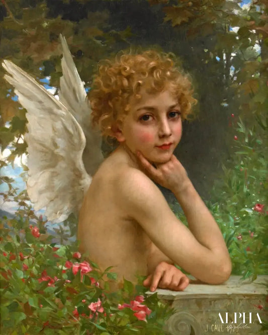 L'ange pensant - Jules-Cyrille Cavé - Reproductions de tableaux et peintures haut de gamme