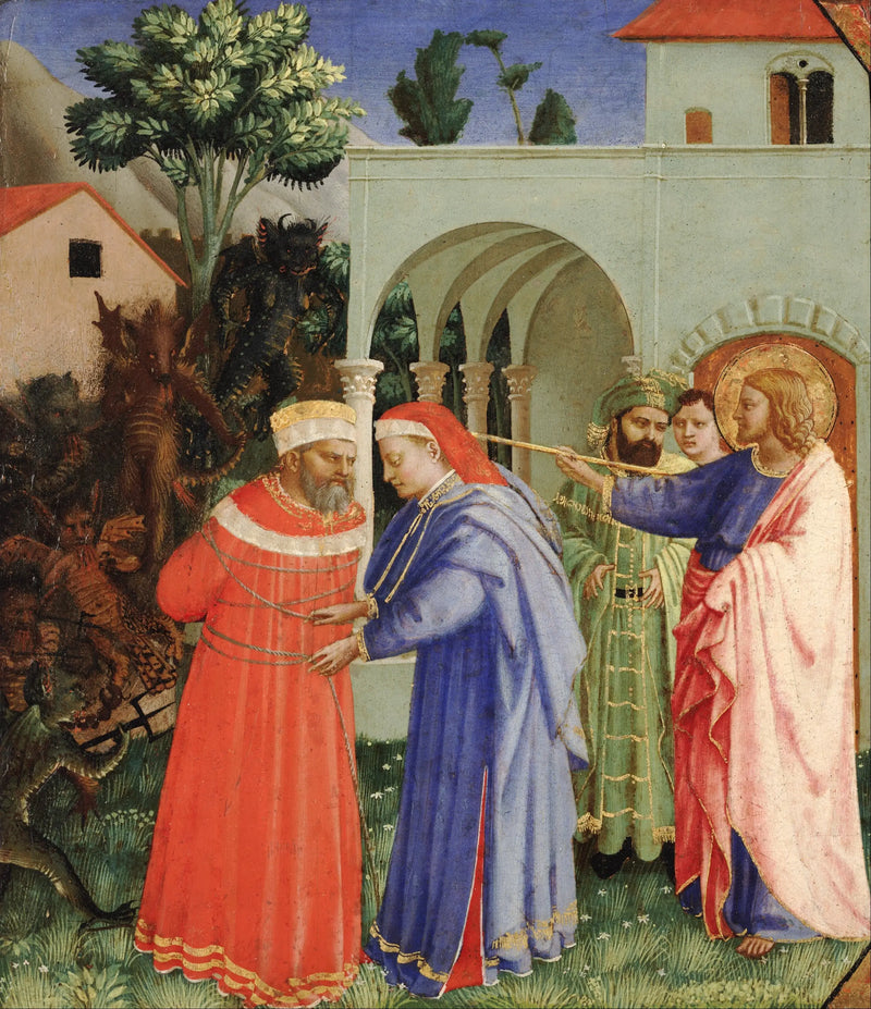 Apostoł święty Jakub Starszy uwalniający czarownika Hermogenesa - Fra Angelico