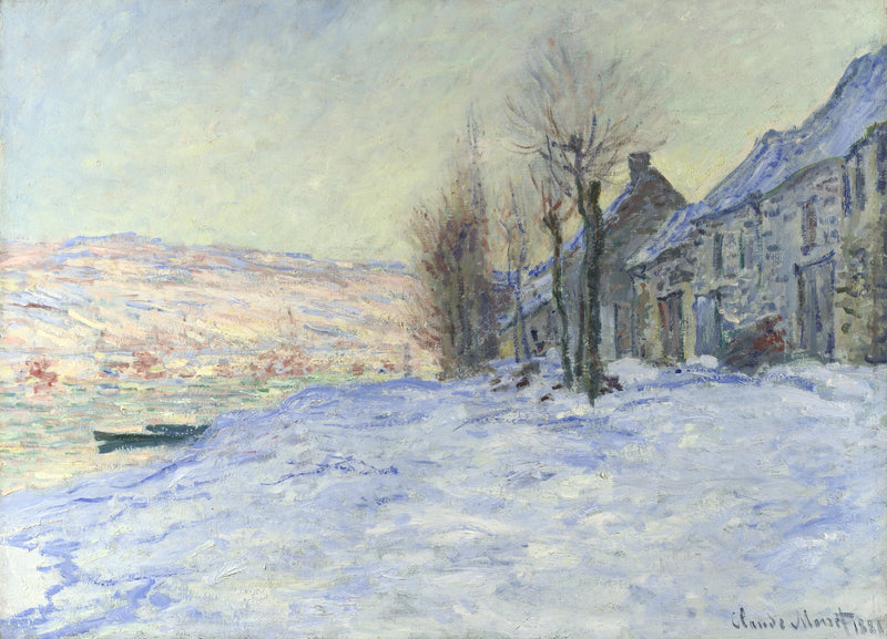 Lavacourt pod śniegiem W511 - Claude Monet