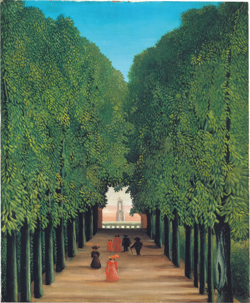 Aleja Parkowa w Saint-Cloud - Henri Rousseau