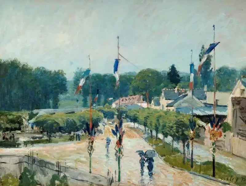 14 lipca w Marly - Alfred Sisley