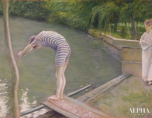 Le baigneur ou le plongeur - Caillebotte - Reproductions de tableaux et peintures haut de gamme