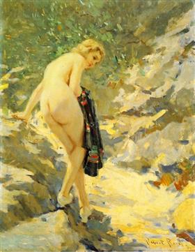 le baigneur - Robert Lewis Reid - Alpha Reproduction