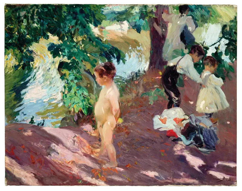 Kąpiel w La Granja - Joaquín Sorolla