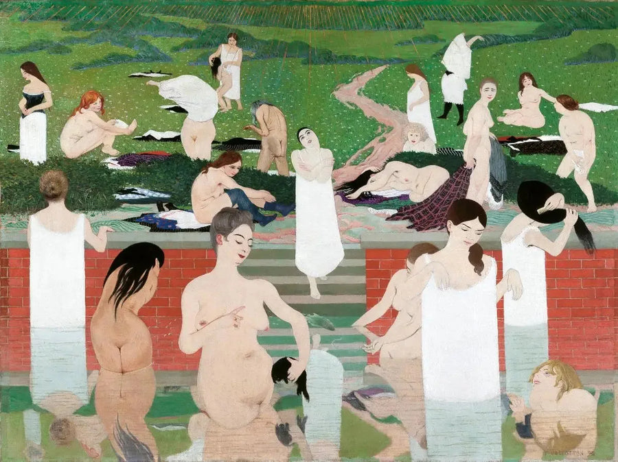 Wieczorna kąpiel latem - Félix Vallotton
