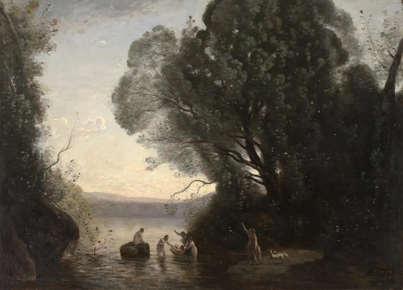 Kąpiel Diane - Jean-Baptiste Camille Corot