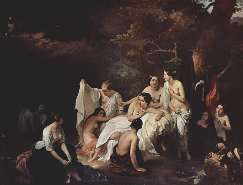 Kąpiel nimf - Francesco Hayez