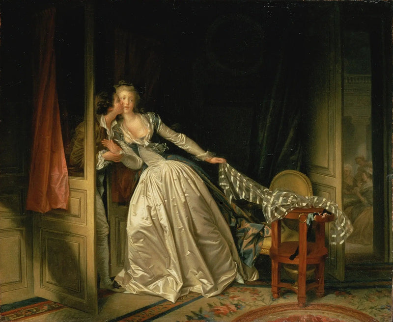 Pocałunek potajemny - Jean-Honoré Fragonard