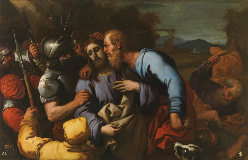 Pocałunek Judasza - Luca Giordano