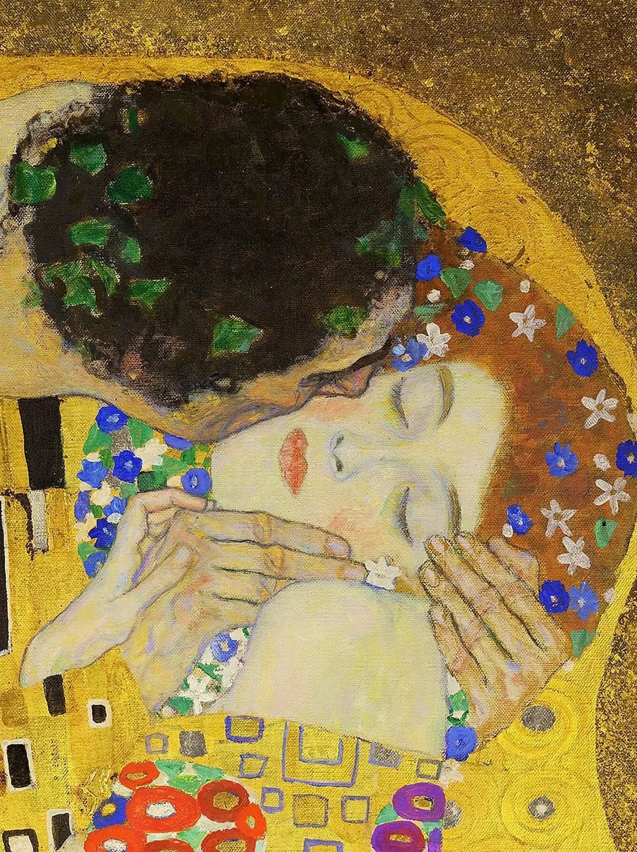 💋 Le Baiser (Détail IV) – Gustav Klimt (1907-1908) image 1 reproduction de peinture à l’huile