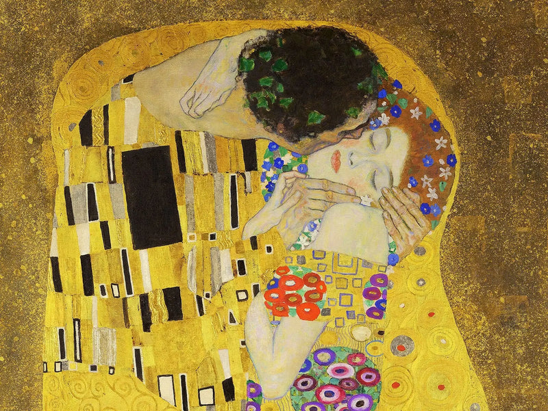 💋 Pocałunek – Gustav Klimt (Szczegół) (1907-1908)