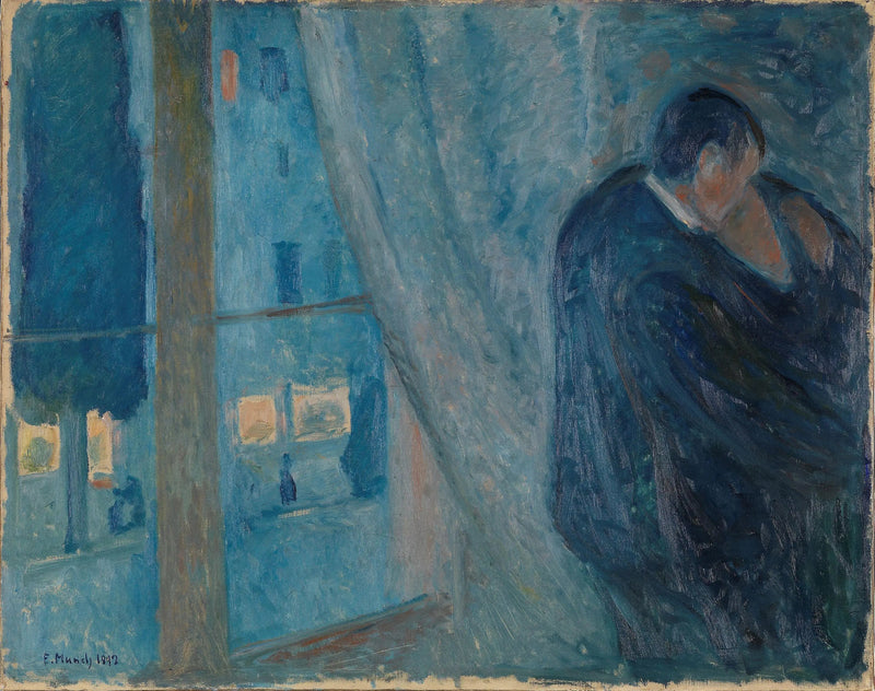Pocałunek przy oknie - Edvard Munch