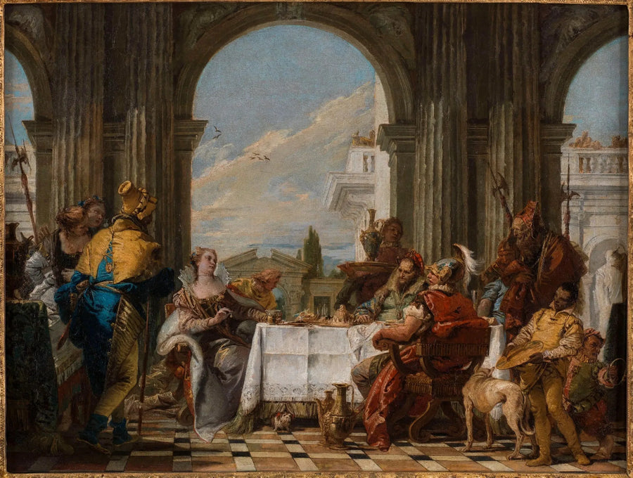 Le Banquet de Cléopâtre - Giovanni Battista Tiepolo image 1 reproduction d’œuvre d’art à l’huile