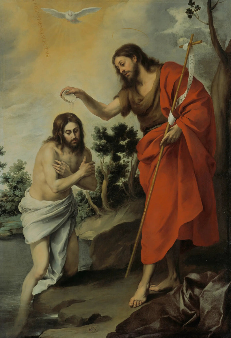 Chrzest Chrystusa - Bartolomé Esteban Murillo