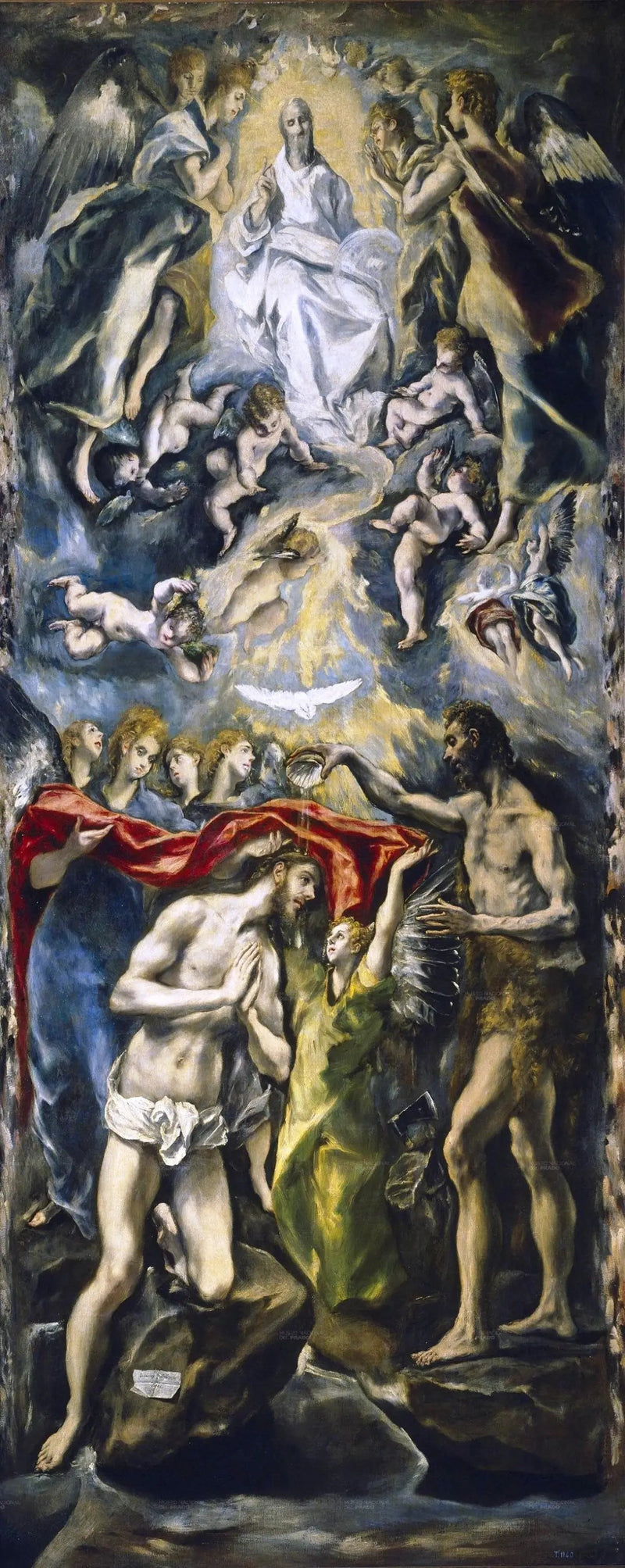 Chrzest Chrystusa - El Greco