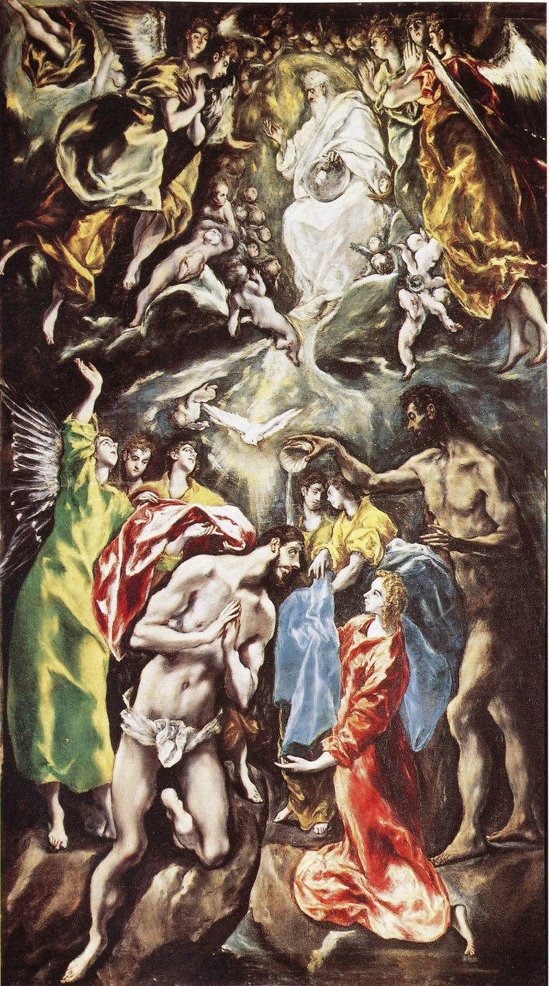 Chrzest Chrystusa - El Greco