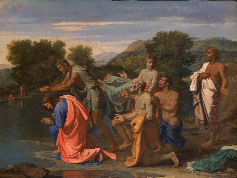 Chrzest Chrystusa - Nicolas Poussin