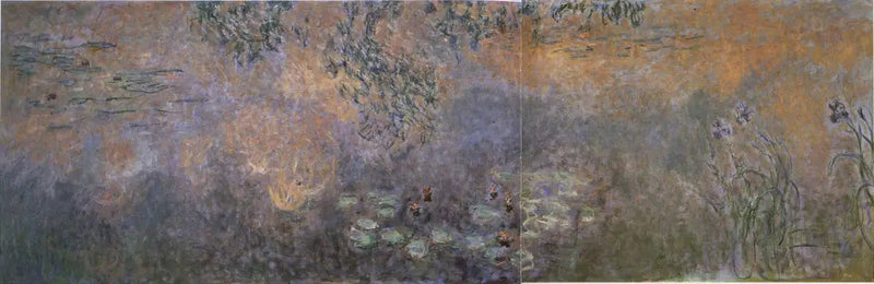 Staw z nenufarami i irysami - Claude Monet