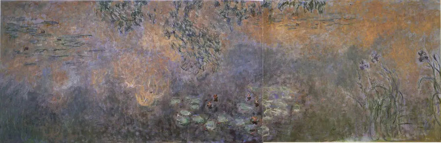 Staw z nenufarami i irysami - Claude Monet