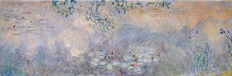 Staw z nenufarami i irysami - Claude Monet