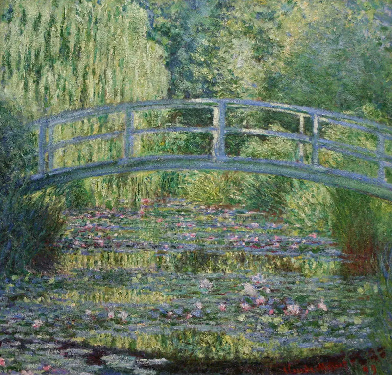 Staw z nenufarami, zielona harmonia - Claude Monet