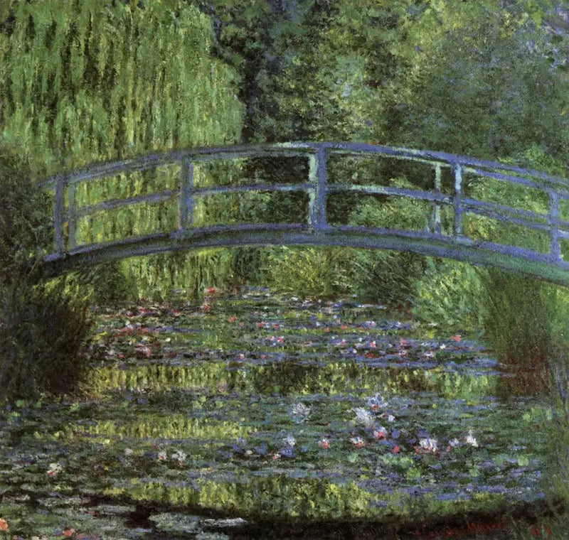 Staw z nenufarami, zielona harmonia - Claude Monet