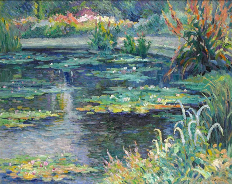 Basen z nenufarami - Robert Antoine Pinchon