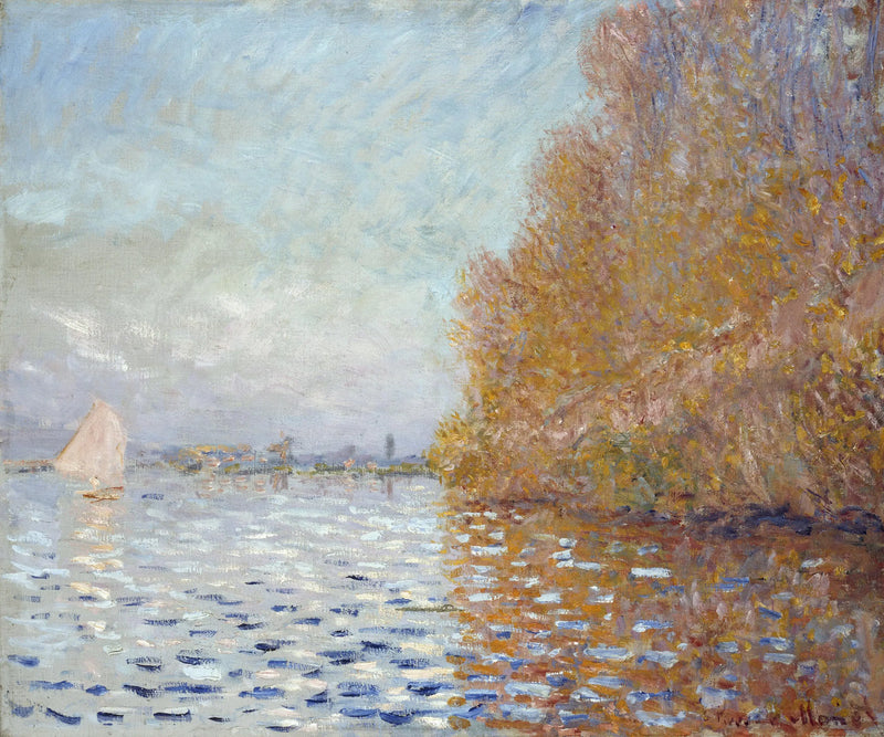 Basen w Argenteuil z żaglówką - Claude Monet