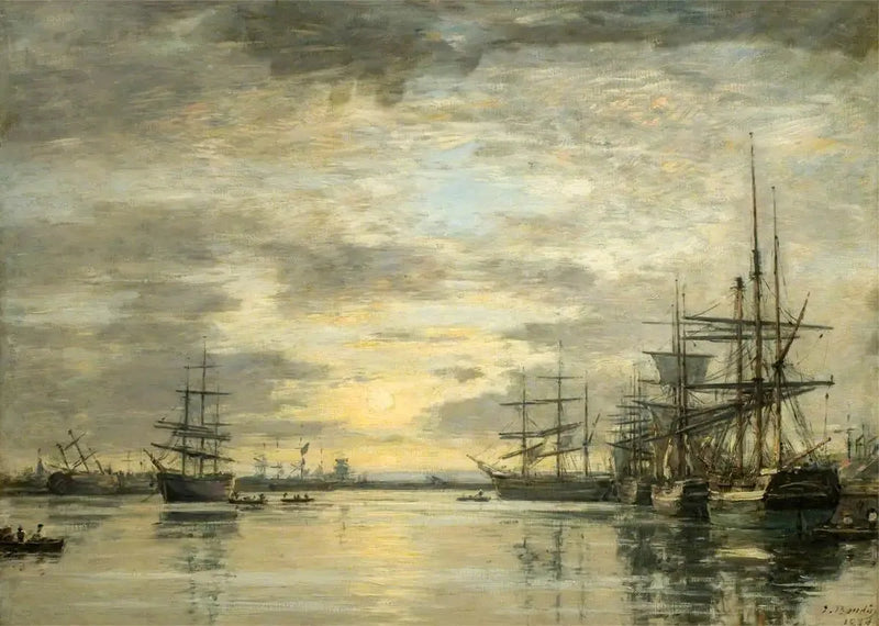 Basen Eure w Hawrze - Eugène Boudin