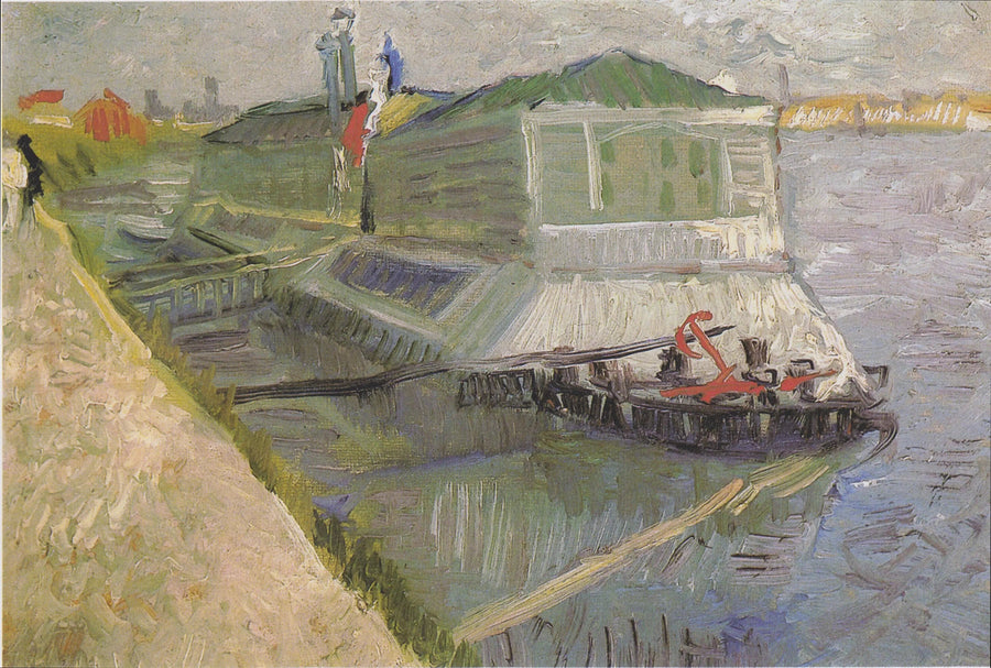 Statek-pralnia na Sekwanie w Asnières - Vincent van Gogh